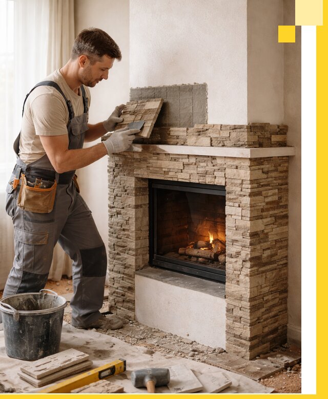 Изготовление и монтаж каминов для дома под ключ в Лабинске