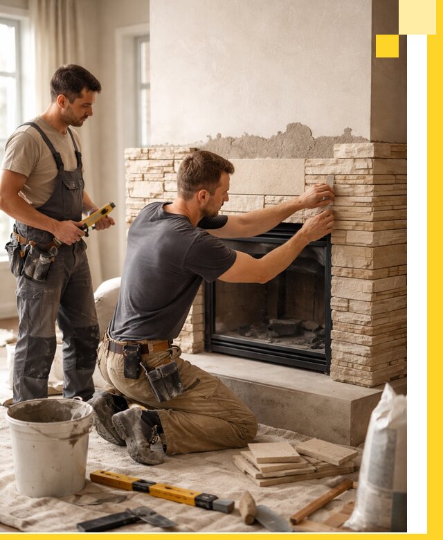 Установка и монтаж каминов для загородного дома в Лабинске