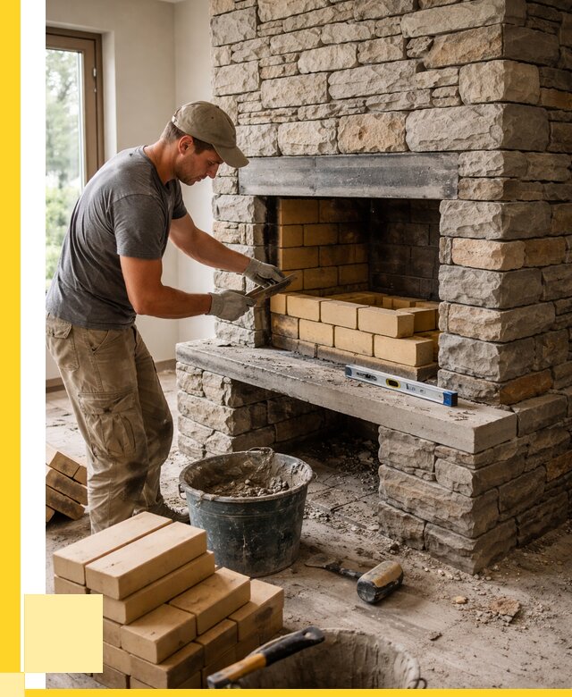 Кладка каминов и камина в Лабинске от 26810 р. ЭриданЛбк