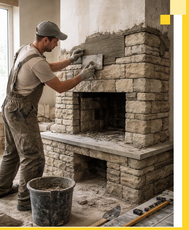 Строительство каминов под ключ в Лабинске от проектирования до монтажа