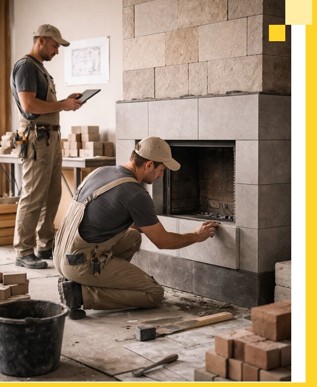 Индивидуальные проекты каминов и каминных систем в Лабинске