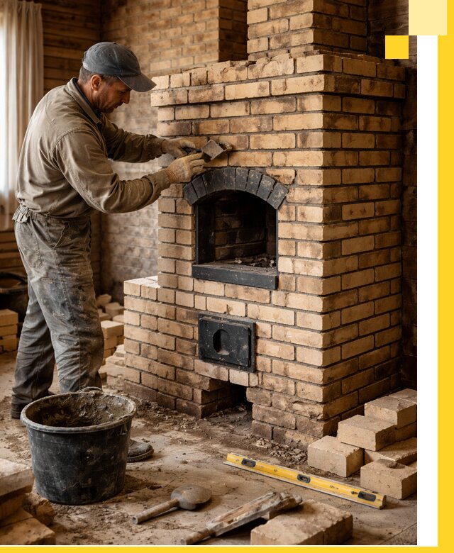 Кирпичные печи под ключ в Лабинске: проектирование и кладка