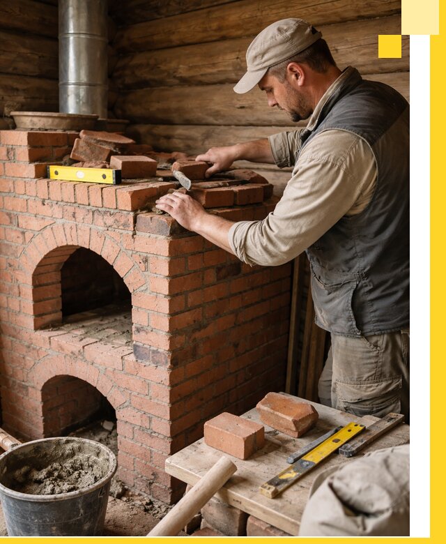 Изготовление и установка русских печей в Лабинске под ключ