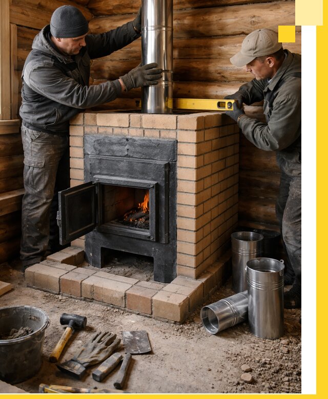 Проектирование, изготовление и установка банных печей в Лабинске