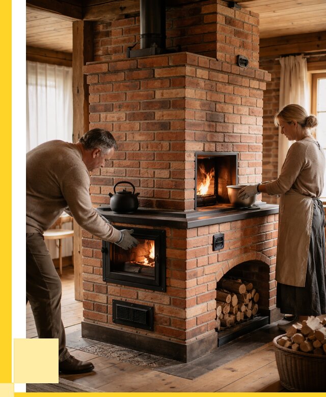 Печи для загородного дома под ключ в Лабинске от 85792 р. | ЭриданЛбк