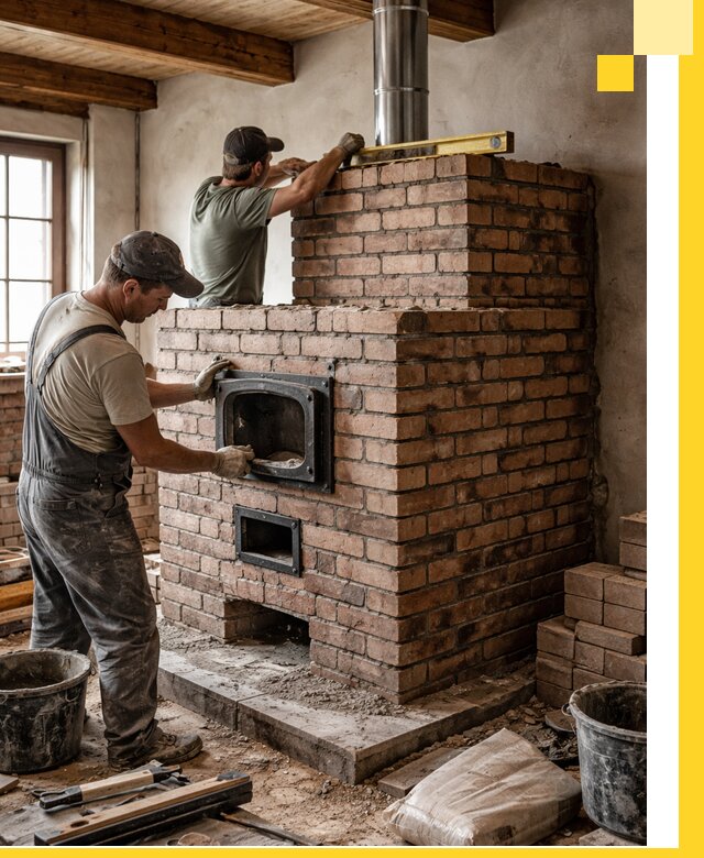 Печи для загородного дома под ключ в Лабинске — монтаж и сервис