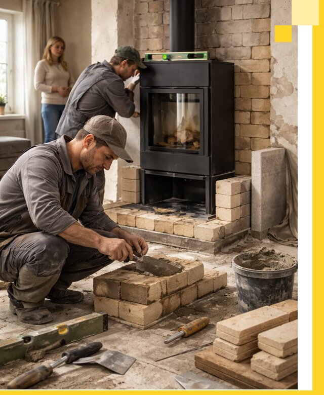 Печи и камины под ключ: проект, установка в Лабинске