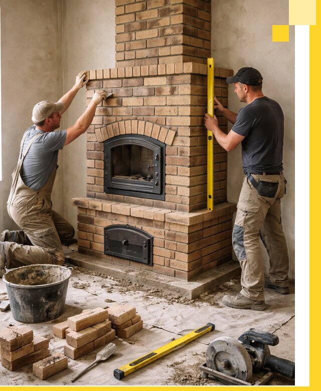 Продажа и установка печей и каминов для дома под ключ в Лабинске