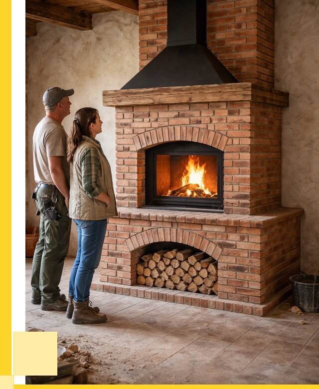 Печи камины из кирпича в Лабинске от 128688 р. | ЭриданЛбк