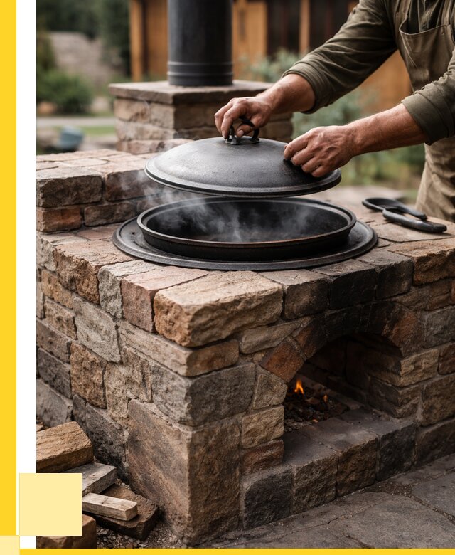 Печи для казана в Лабинске по цене от 19303 р. | ЭриданЛбк