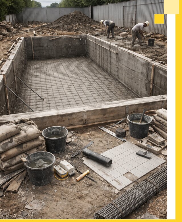 Строительство бассейнов под ключ в Лабинске, дизайн и монтаж