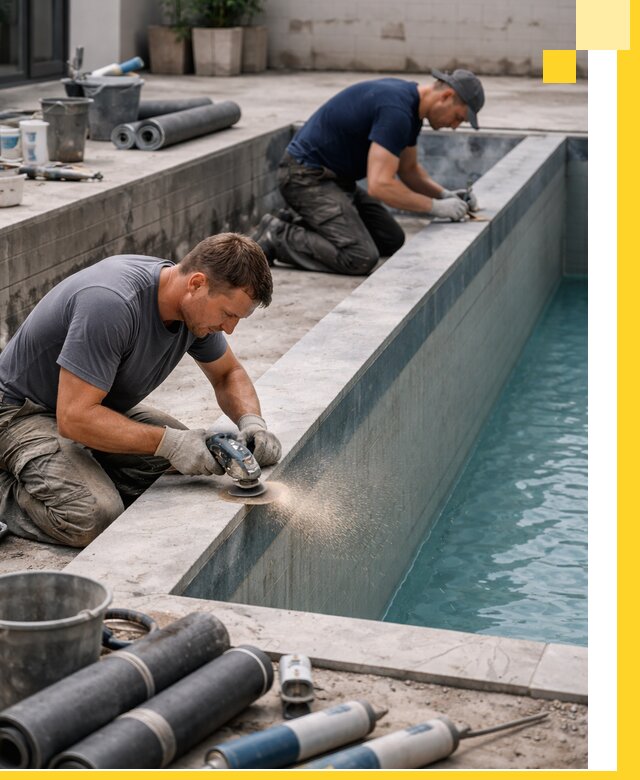 Профессиональный ремонт бассейнов под ключ в Лабинске