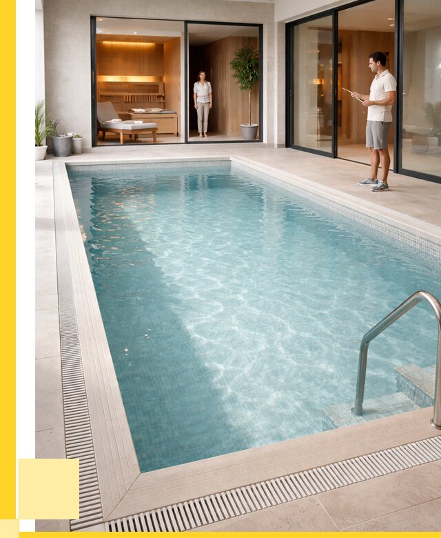 Отделка бассейна пленкой ПВХ в Лабинске от 3753 р. - ЭриданЛбк