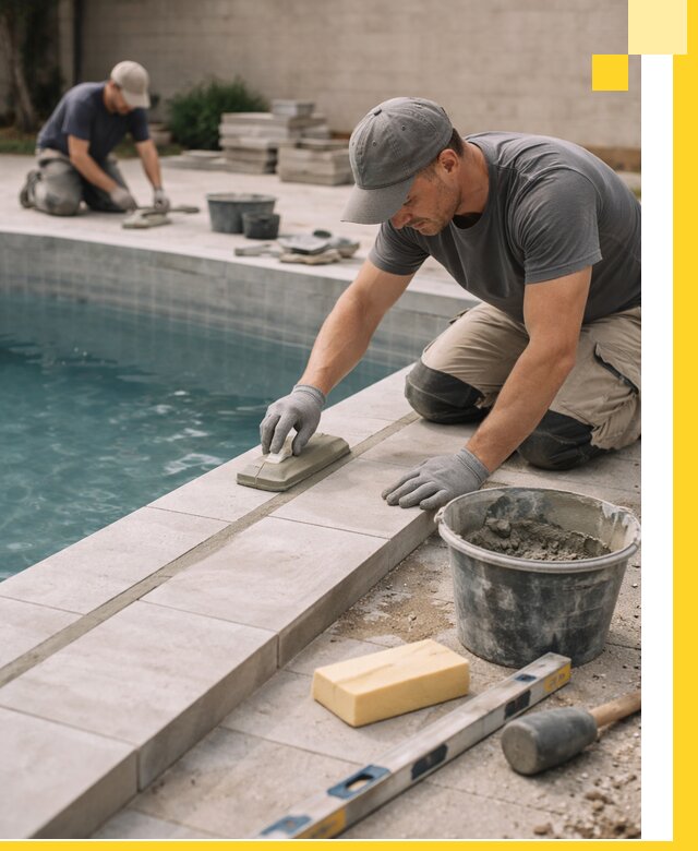 Отделка бассейнов в Лабинске: декоративная отделка и гидроизоляция