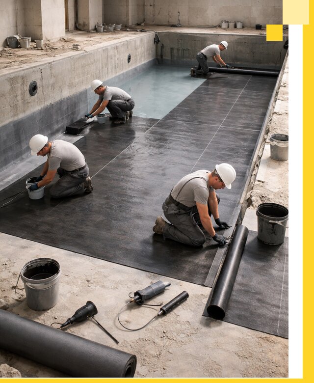 Профессиональная гидроизоляция бассейнов и чаш в Лабинске под ключ