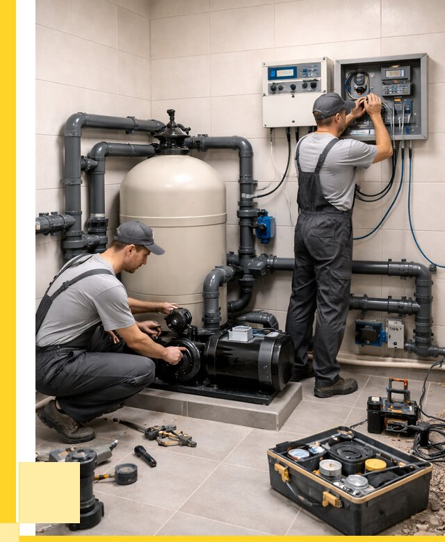 Монтаж оборудования для бассейнов в Лабинске от 42896 р. | ЭриданЛбк