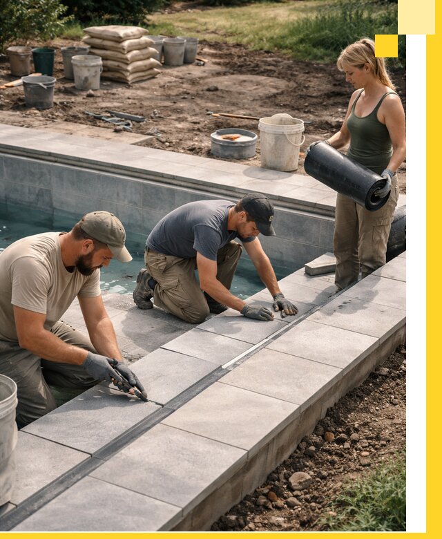 Строительство и монтаж уличных бассейнов под ключ в Лабинске