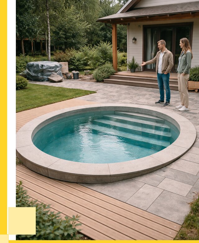 Бассейн на даче под ключ в Лабинске от 214480 р., ЭриданЛбк