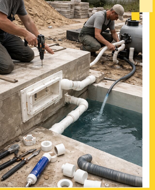 Строительство скиммерных бассейнов под ключ в Лабинске