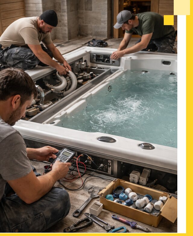 Гидромассажные бассейны под ключ в Лабинске, дизайн и монтаж