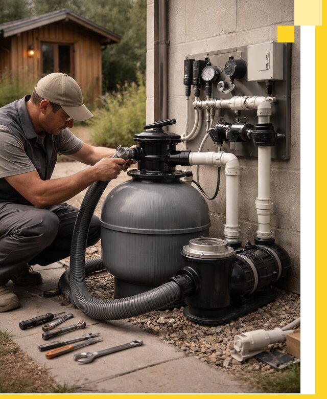 Продажа и монтаж фильтров и насосов для бассейнов в Лабинске