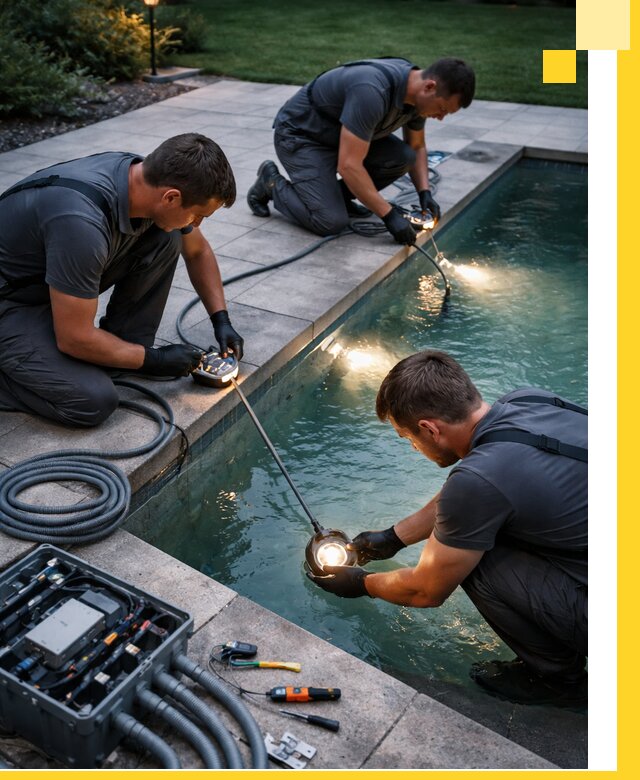 Профессиональное освещение бассейнов в Лабинске: дизайн и монтаж