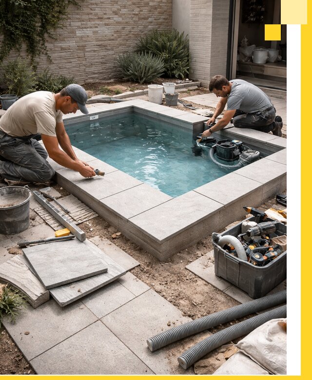 Мини бассейны под ключ в Лабинске, дизайн и установка