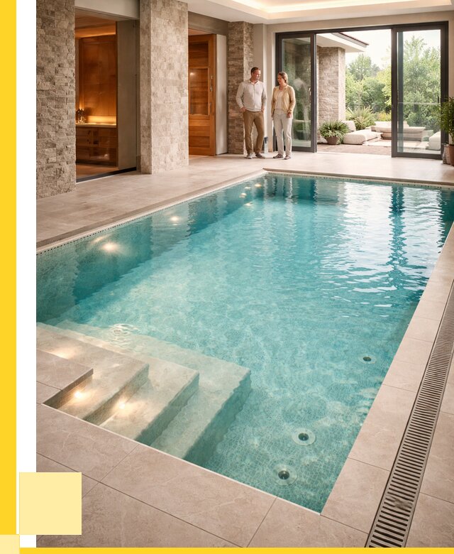 Бассейн во дворе в Лабинске: проект, отделка от 1286880 р. | ЭриданЛбк