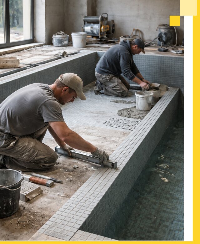 Строительство бассейна в частном доме в Лабинске под ключ