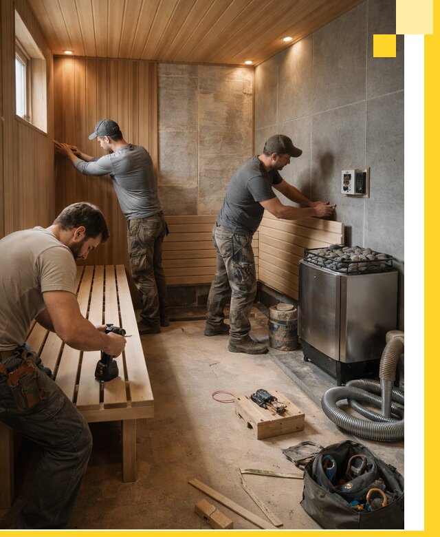 Сауны под ключ в Лабинске, проектирование, строительство, отделка