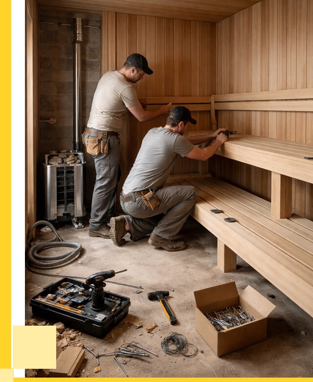 Монтаж саун под ключ в Лабинске от 128688 р. | ЭриданЛбк