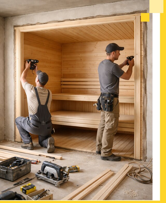 Монтаж саун под ключ в Лабинске — проектирование и установка