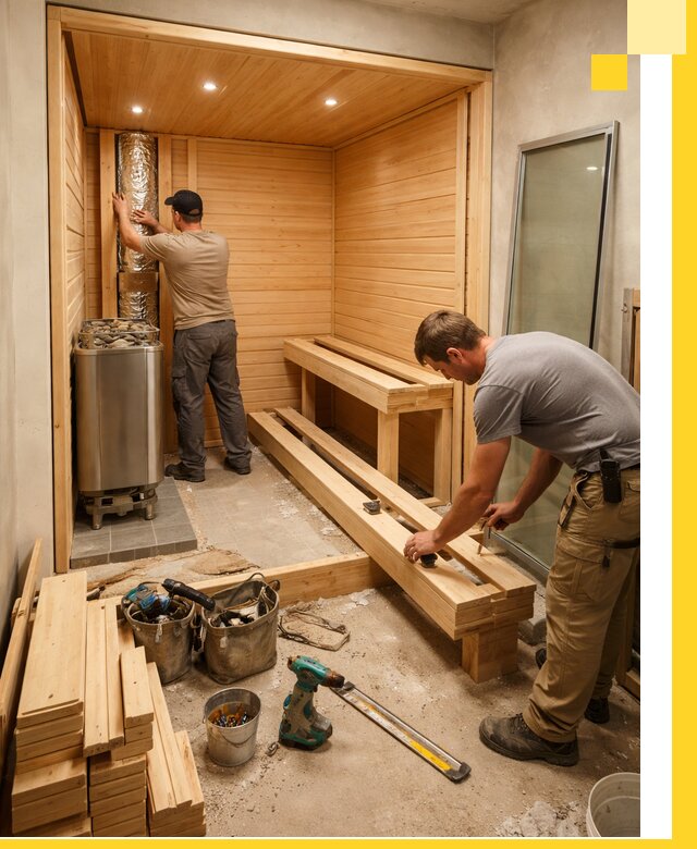 Проектирование и установка домашних саун под ключ в Лабинске