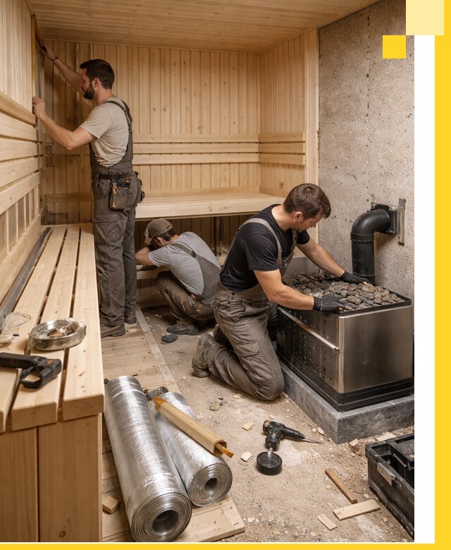 Индивидуальные сауны на заказ в Лабинске под ключ, проект и монтаж