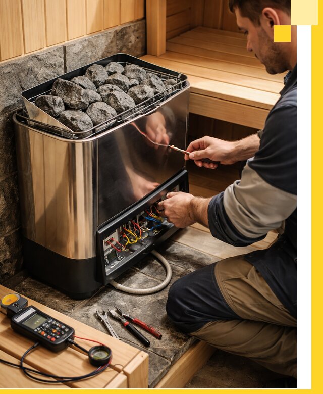 Продажа и установка электрокаменок для саун в Лабинске