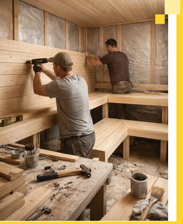 Профессиональная отделка бань и саун под ключ в Лабинске