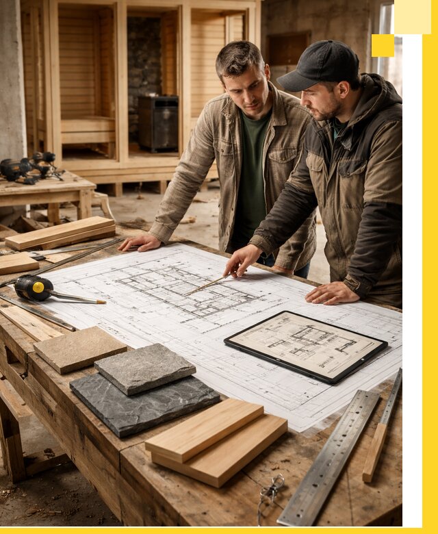 Проекты бань под ключ и планы строительства в Лабинске