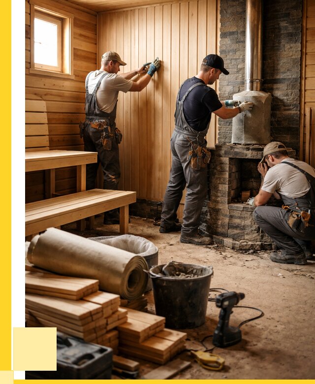 Ремонт бань под ключ в Лабинске от 48258 р. | ЭриданЛбк