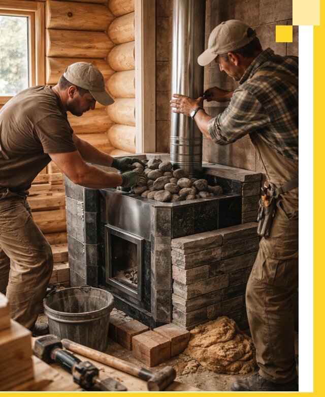 Строительство и отделка русских бань под ключ в Лабинске