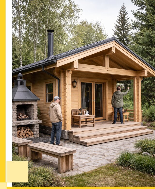 Деревянные бани под ключ в Лабинске от 482580 р. | ЭриданЛбк