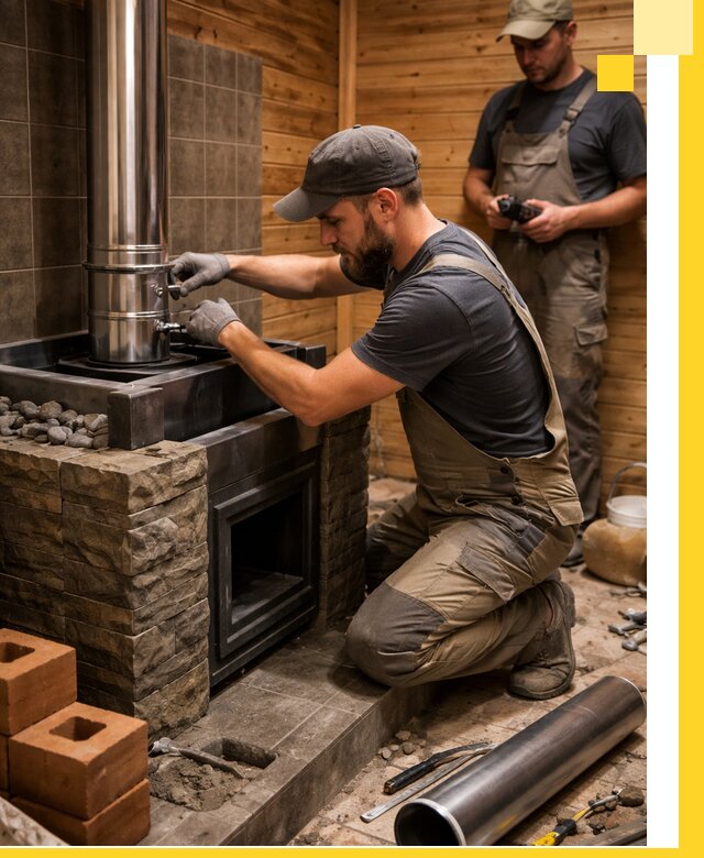 Изготовление и установка банных печей под ключ в Лабинске