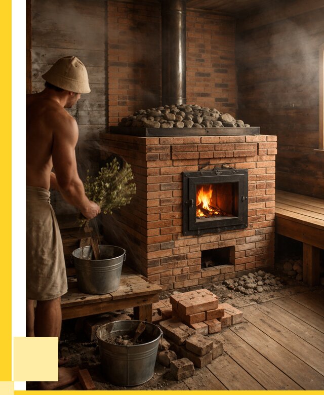 Кирпичные банные печи в Лабинске от 96516 р. | ЭриданЛбк