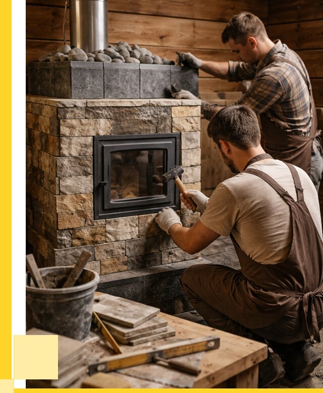 Облицовка банной печи в Лабинске от 16086 р. | ЭриданЛбк