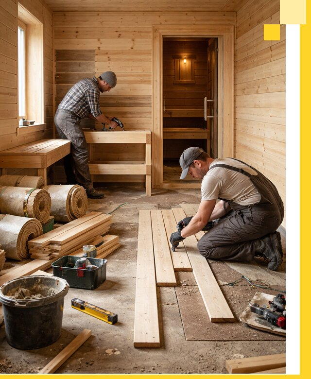 Индивидуальный проект бани с комнатой отдыха под ключ в Лабинске