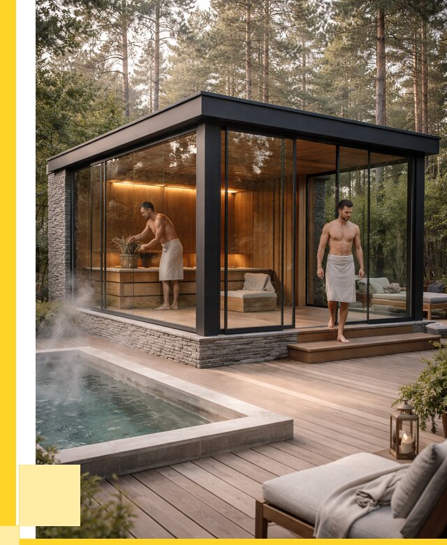 Стеклянные бани и двери в Лабинске от 482580 р. | ЭриданЛбк