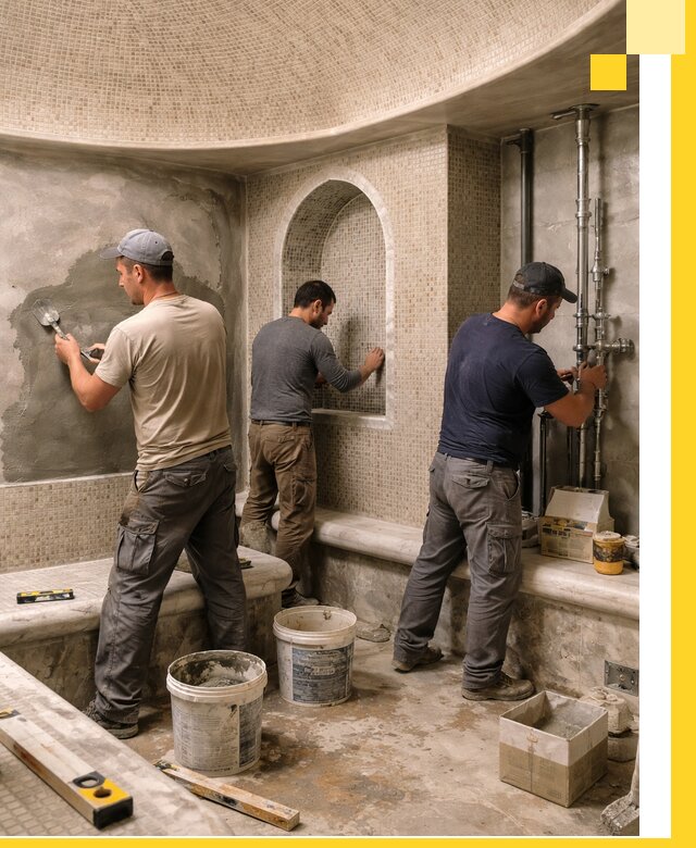 Профессиональный монтаж хамамов под ключ в Лабинске с гарантией