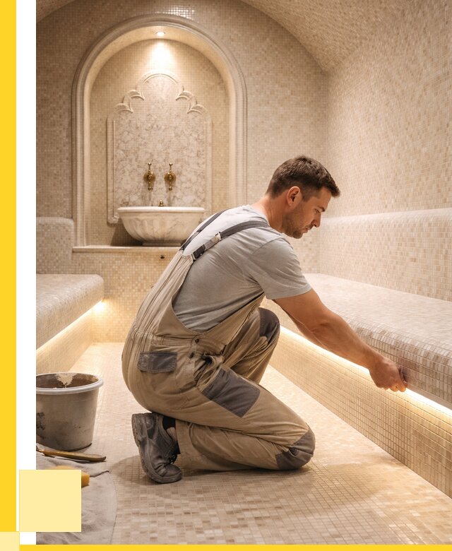 Отделка хамамов под ключ в Лабинске от 5898 р. | ЭриданЛбк