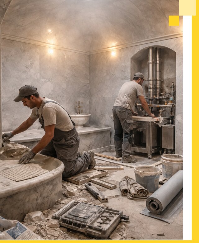 Строительство турецких бань хаммам под ключ в Лабинске