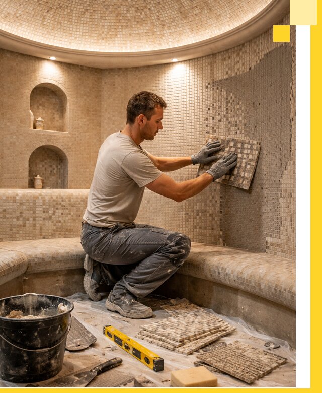 Устройство и монтаж домашнего хамама под ключ в Лабинске