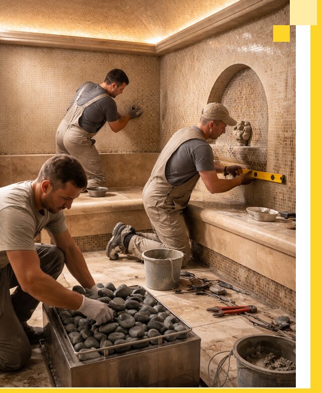 Проектирование и строительство хамама и сауны в Лабинске